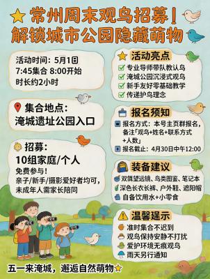 解锁城市公园的隐藏萌物系列之05月01日活动通知